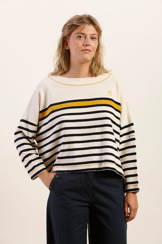Marinière oversize en coton bio