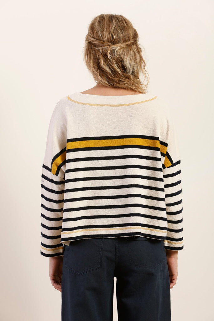 Marinière oversize en coton bio
