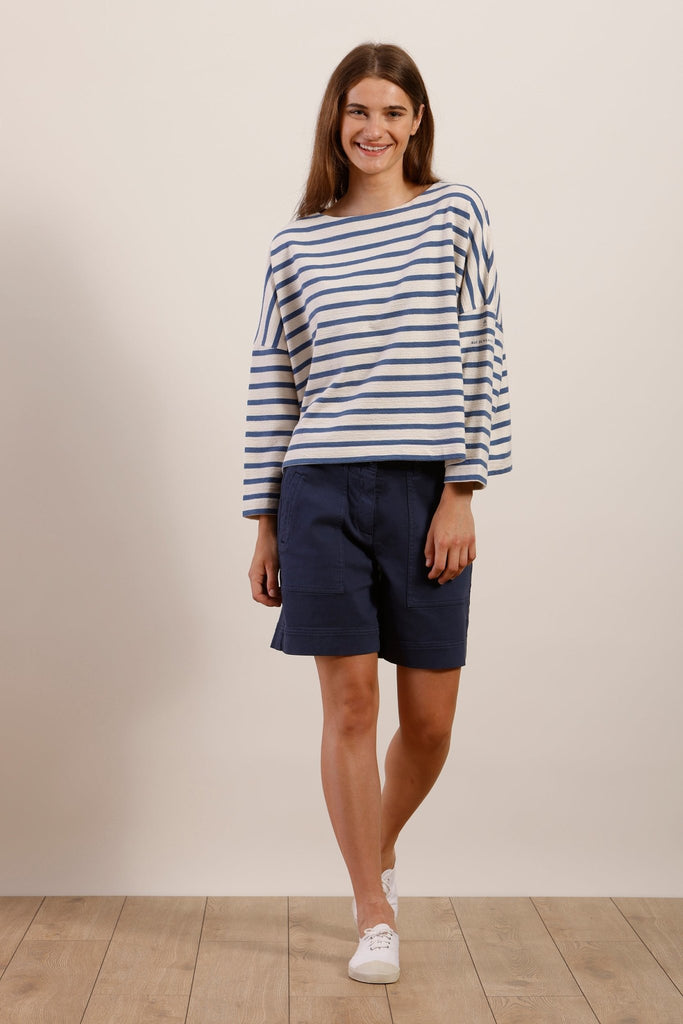 Marinière oversize en coton bio
