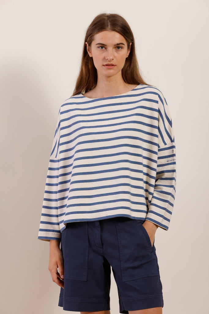 Marinière oversize en coton bio