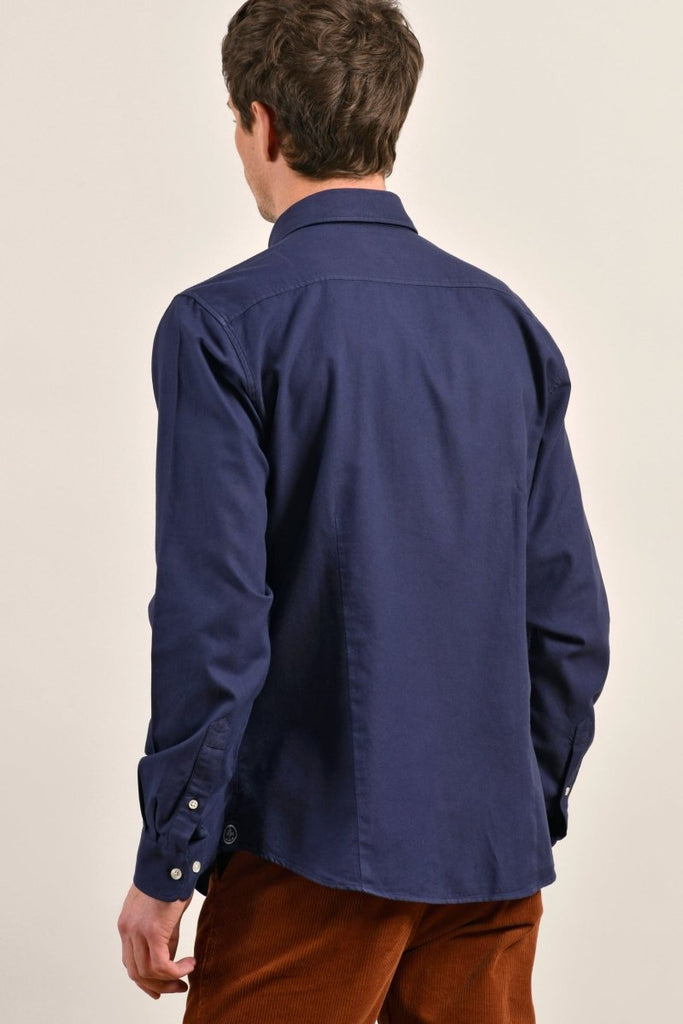 Chemise avec poche passepoilée en coton bio - Mat de Misaine