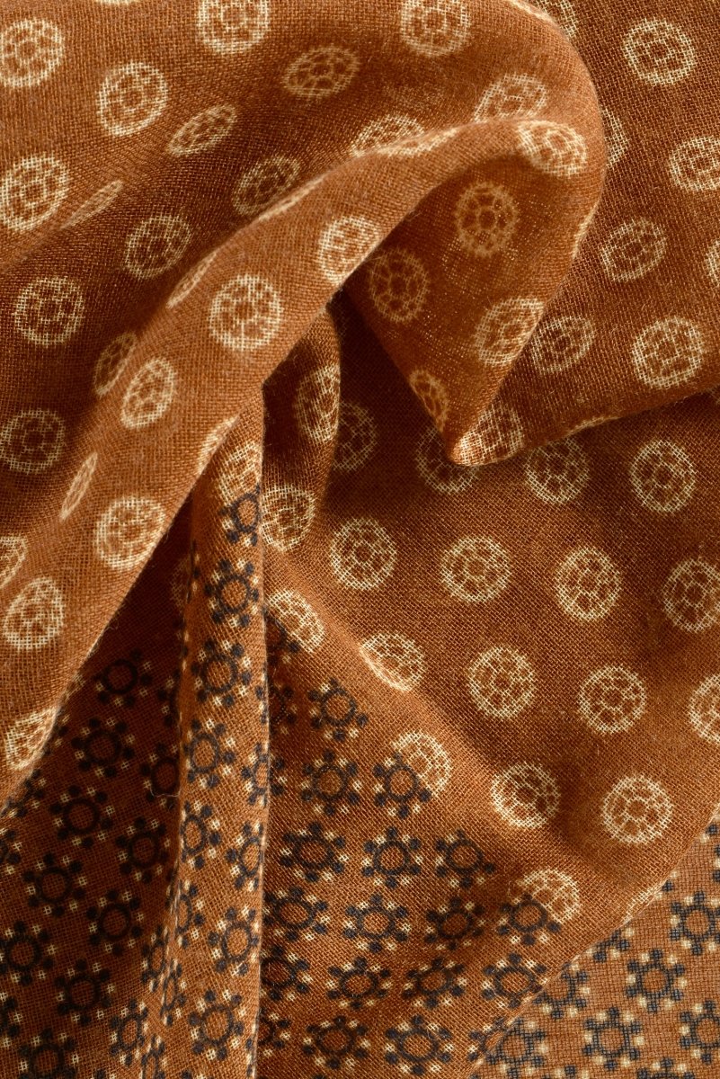 Echarpe en laine imprimé mosaïque - Mat de Misaine