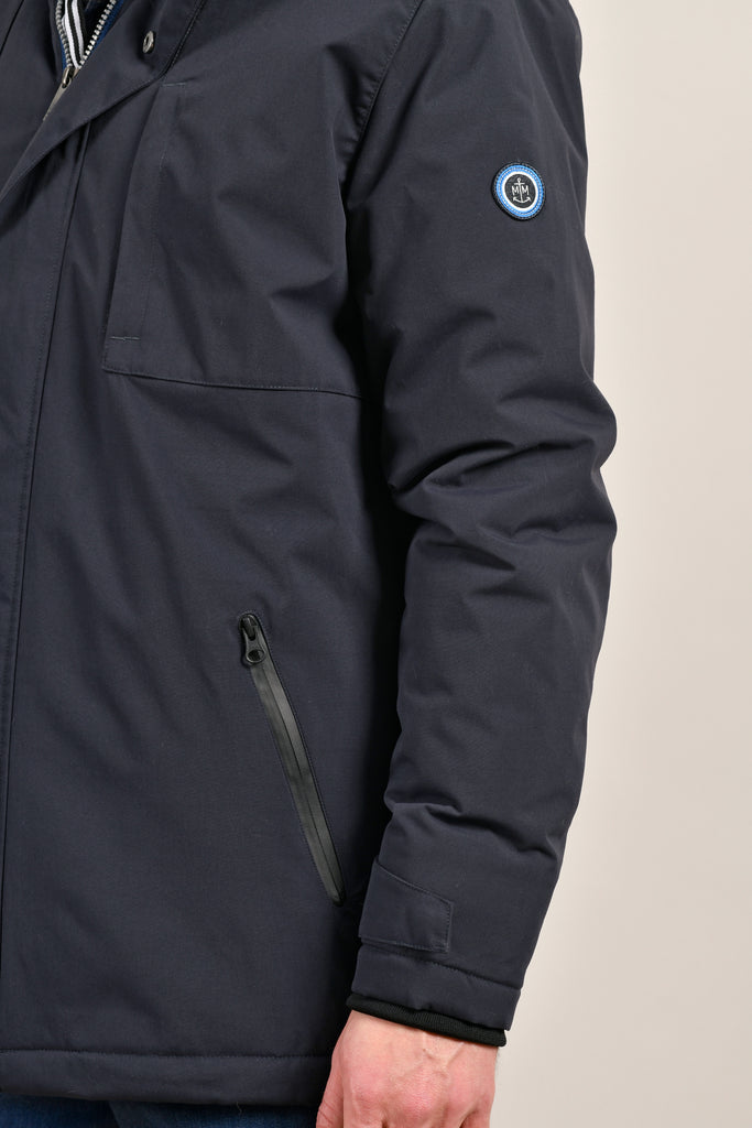 Parka déperlante avec capuche écoresponsable