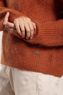 Pull avec dos boutonné en mohair