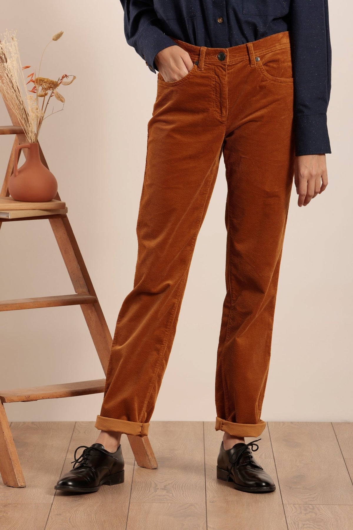Velours Pantalons en Velours Femme - Côtelés et Lisses|Mat de Misaine