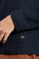Cardigan zippé col camionneur en laine