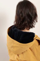 Parka courte déperlante avec doublure doudou