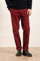 Pantalon chino taille élastiquée en drill de coton bio