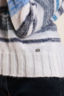 Pull rayé multicolore