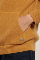 Cardigan zippé à capuche en laine et cachemire