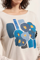 Tshirt motif floral en coton bio