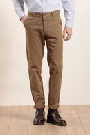 Pantalon chino en gabardine de coton