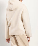 Blouson à capuche sherpa