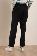 Pantalon taille élastiquée en flanelle