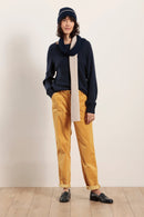 Pull col rond en laine et cachemire