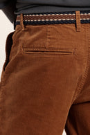 Pantalon chino en velours de coton bio