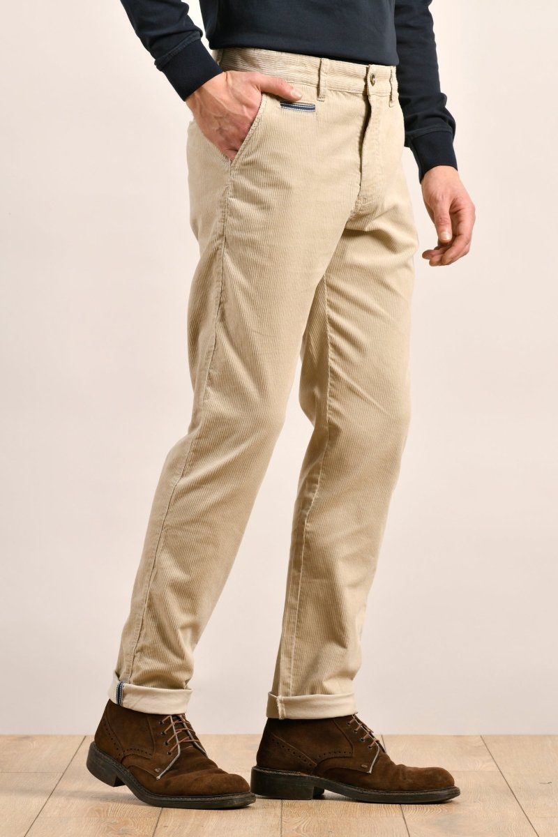 Pantalon chino en velours de coton bio - Mat de Misaine