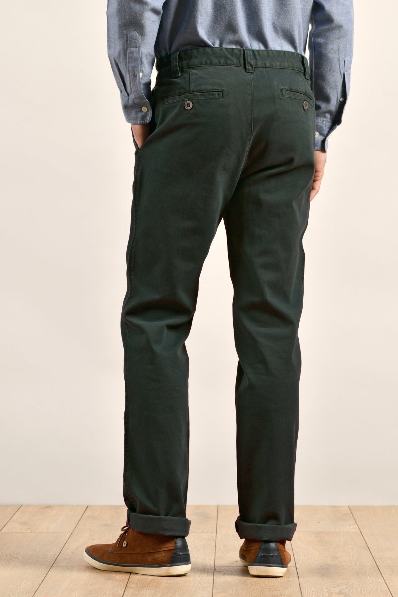 Pantalon chino taille élastiquée en coton bio - Mat de Misaine