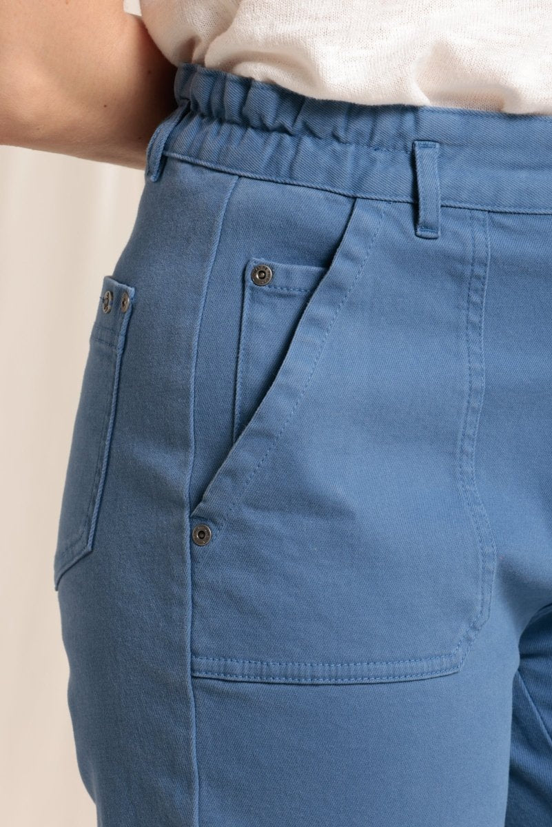 Pantalon taille élastiquée en denim - Mat de Misaine