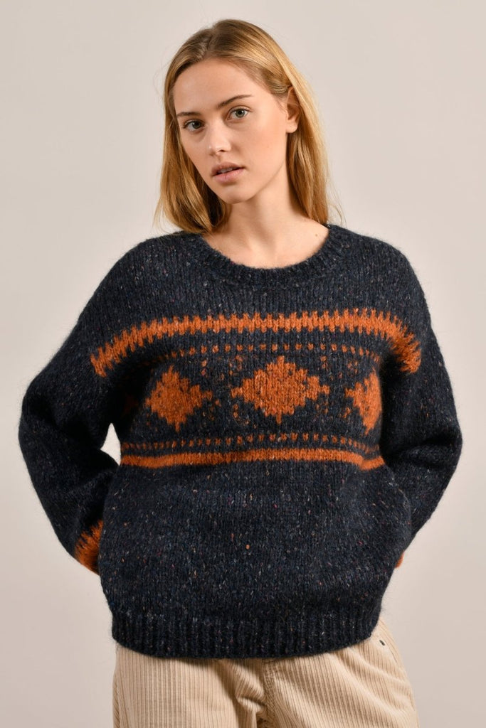 Pull jacquard en grosse maille - Mat de Misaine