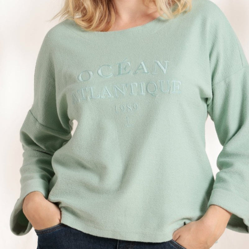 Sweat oversize sport fille vert Sweat oversize sport fille vert