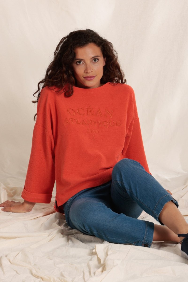 VESTE EN COTON MéLANGé - BELLEROSE pour FEMME VESTE EN COTON MéLANGé - BELLEROSE pour FEMME